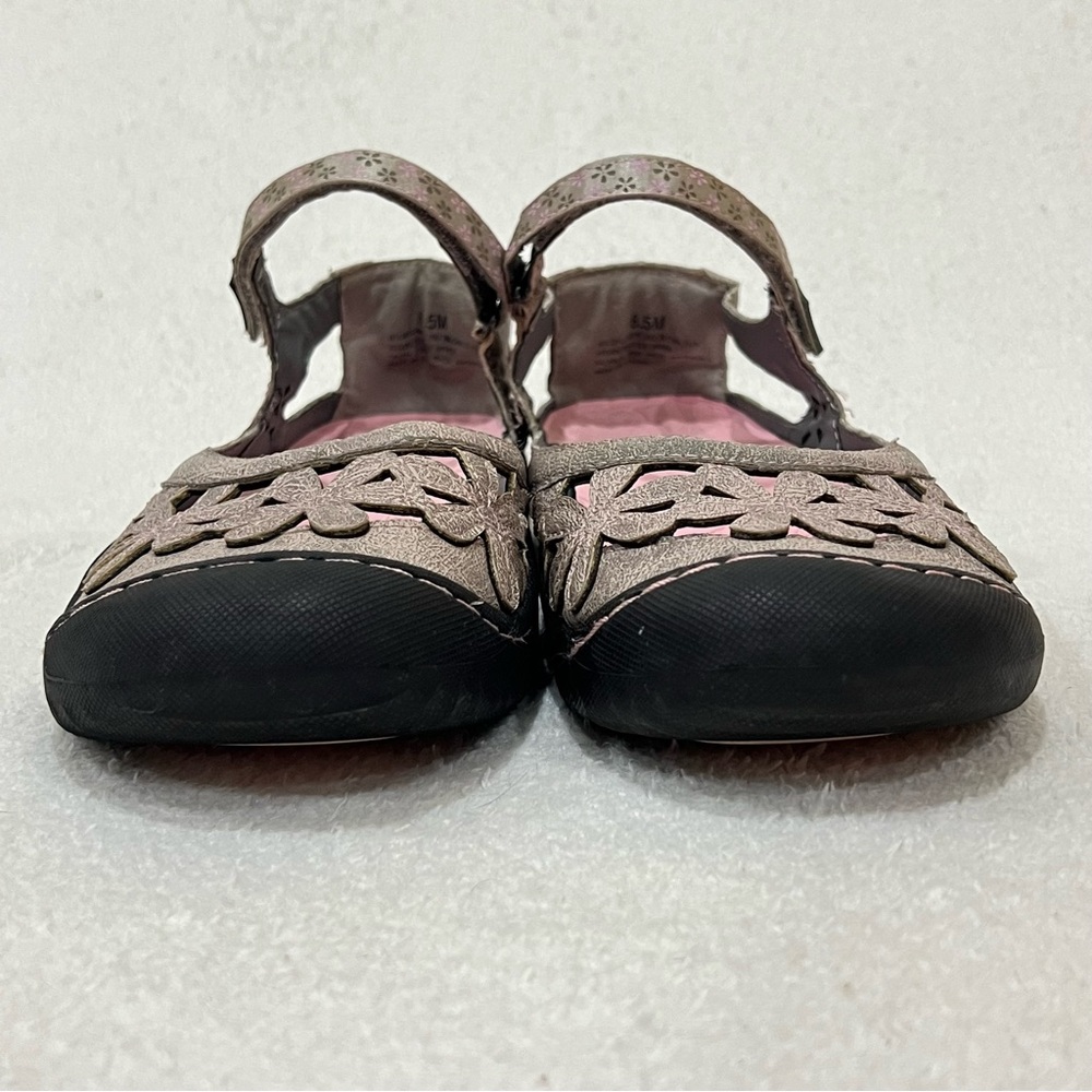 JBU by Jambu Grey Taupe Wildflower Mary Jane Casual Shoes Size 8.5 - Picture 7 of 14